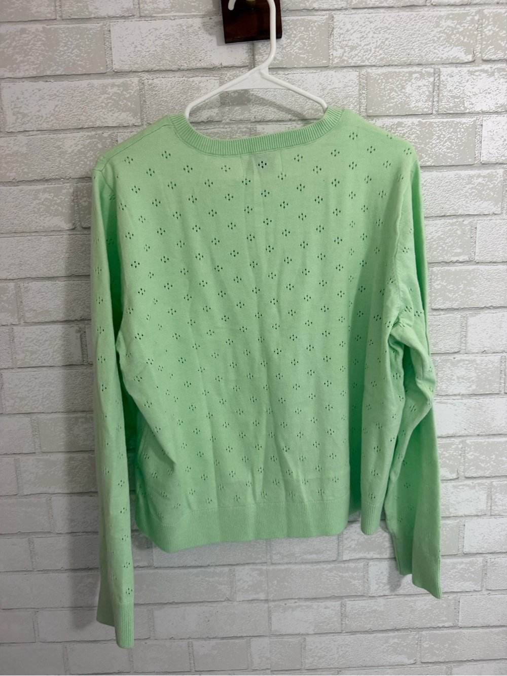 Old Navy Women's Light Green SoSoft Lite Cropped Crew-Neck Cardigan XL #3094 - Picture 2 of 6